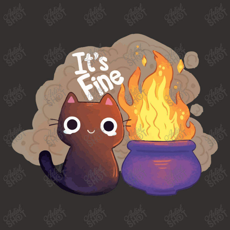 It's Fine Witchy Cat Champion Hoodie | Artistshot