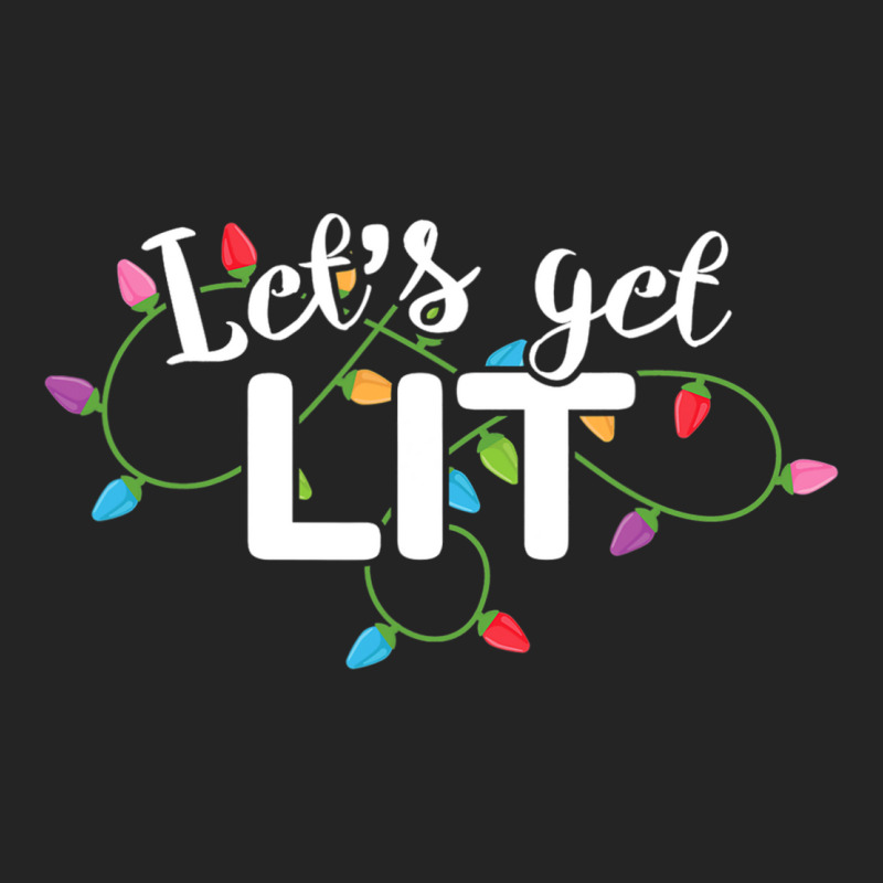 Christmas Lights  Let S Get Lit Gift 3/4 Sleeve Shirt by HANANELArtist | Artistshot