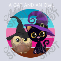 A Cat An And Owl Fleece Short | Artistshot