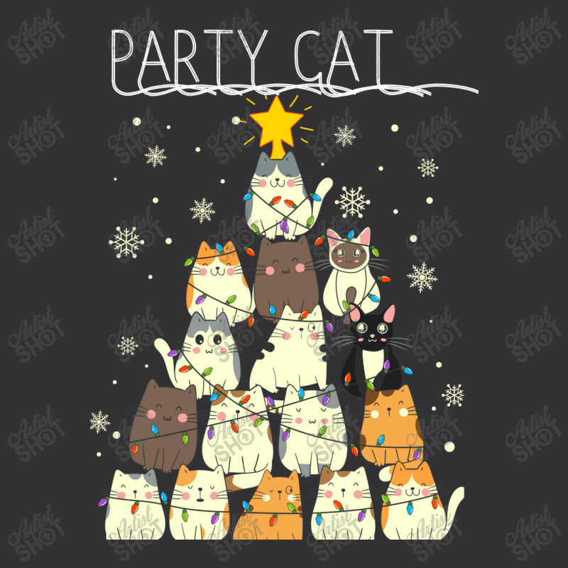 Funny Party Cat Vintage Hoodie | Artistshot