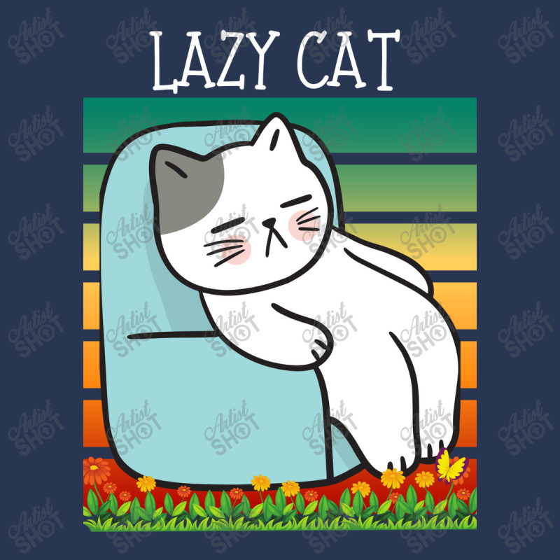 Funny Lazy Cat Men Denim Jacket | Artistshot