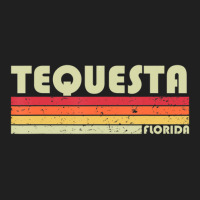 Tequesta Fl Florida City Home Roots Retro 70s 80s Drawstring Bags | Artistshot