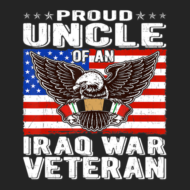 Limited Edition Mens Proud Uncle Of Iraq Veteran Patriotic Military Fa 3/4 Sleeve Shirt by yumgaugeteuda | Artistshot