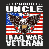 Limited Edition Mens Proud Uncle Of Iraq Veteran Patriotic Military Fa Ladies Fitted T-shirt | Artistshot