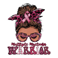 Black Women Messy Bun Multiple Myeloma Warrior Gifts V-neck Tee | Artistshot