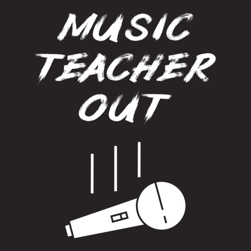 Retired Music Teacher Out Retirement Mic Drop End Of Year Retiring Gif Vintage Cap | Artistshot