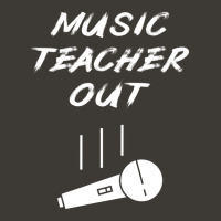 Retired Music Teacher Out Retirement Mic Drop End Of Year Retiring Gif Bucket Hat | Artistshot