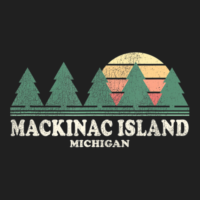 Mackinac Island Mi Vintage Throwback Retro 70s Ladies Polo Shirt by michaelyounger19 | Artistshot