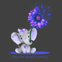 Limited Edition Osteogenesis Imperfecta Awareness Cute Elephant Sunflo Vintage T-shirt | Artistshot