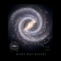 Milky Way Galaxy Map Hd Adjustable Cap | Artistshot