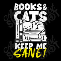 Books And Cats Keep Me Sane Maternity Scoop Neck T-shirt | Artistshot