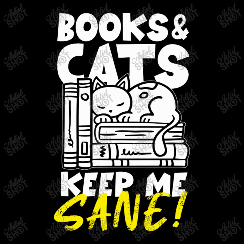 Books And Cats Keep Me Sane Maternity Scoop Neck T-shirt by CristenSilveri | Artistshot