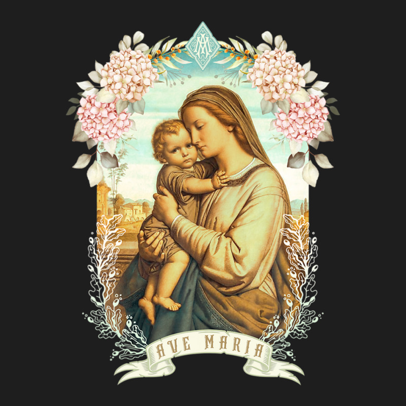 Ave Maria Schubert Latin Mass Blessed Mother Mary Hail Classic T-shirt by musycksennaax | Artistshot