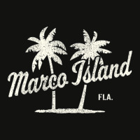 Marco Island Florida Vintage 70s Palm Trees Scorecard Crop Tee | Artistshot