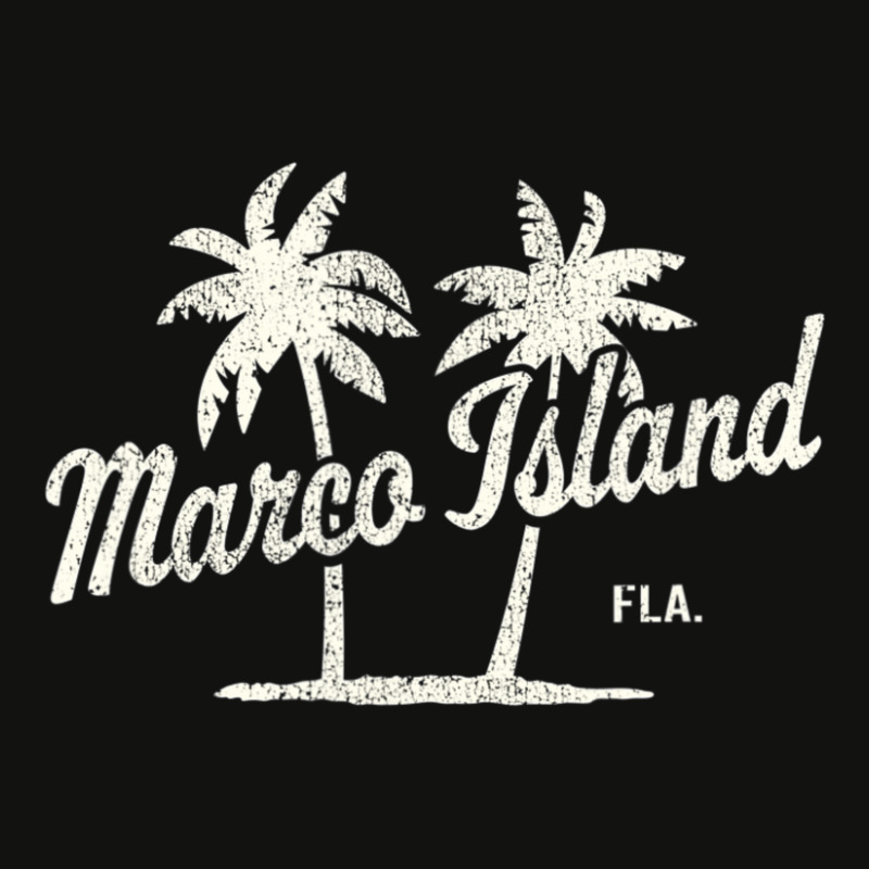 Marco Island Florida Vintage 70s Palm Trees Scorecard Crop Tee by michaelyounger19 | Artistshot