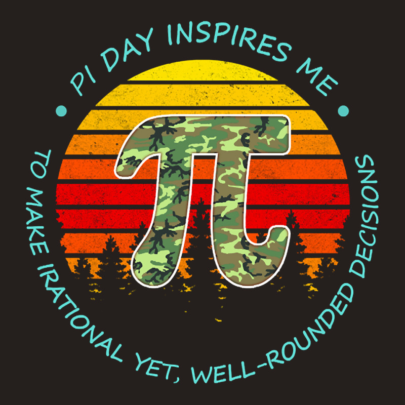 Limited Edition Pi Digits Camo Vintage Math Teacher Happy Pi Day Tank Top by greggjvandervor | Artistshot