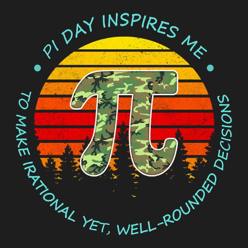 Limited Edition Pi Digits Camo Vintage Math Teacher Happy Pi Day Classic T-shirt by greggjvandervor | Artistshot