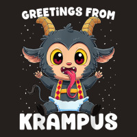 Greetings From Krampus Germanic Christmas Demon Paganism T Shirt Tank Top | Artistshot