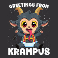 Greetings From Krampus Germanic Christmas Demon Paganism T Shirt Vintage Hoodie And Short Set | Artistshot