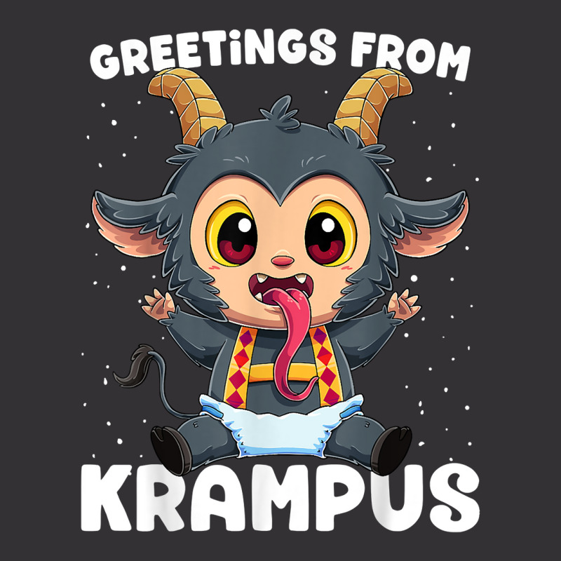 Greetings From Krampus Germanic Christmas Demon Paganism T Shirt Vintage Hoodie And Short Set by gehnhe | Artistshot