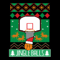 Basketball Player Ugly Christmas Sweater Jingle Balls Fan Adjustable Cap | Artistshot