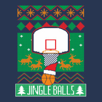 Basketball Player Ugly Christmas Sweater Jingle Balls Fan Ladies Denim Jacket | Artistshot