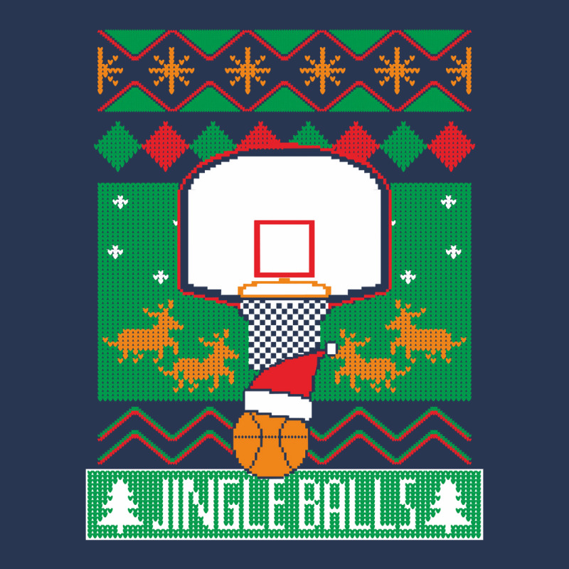 Basketball Player Ugly Christmas Sweater Jingle Balls Fan Ladies Denim Jacket by Davidartist | Artistshot