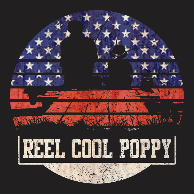 Mens Reel Cool Poppy Fish Fishing Usa    4th Of July Gifts 3 T-shirt | Artistshot