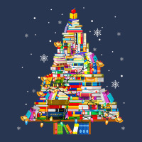 Christmas Library Tree Lights For Librarian And Book Lover T Shirt Ladies Denim Jacket | Artistshot