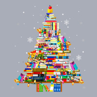 Christmas Library Tree Lights For Librarian And Book Lover T Shirt Tank Dress | Artistshot