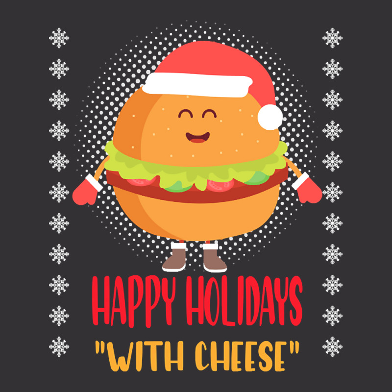 Trending Happy Holidays With Cheese Shirt Christmas Cheeseburger Gift- Vintage Short | Artistshot