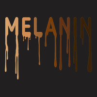 Unique Hand Drawn Melanated Drippin Paint Melanin Blm Bhm T-shirt | Artistshot