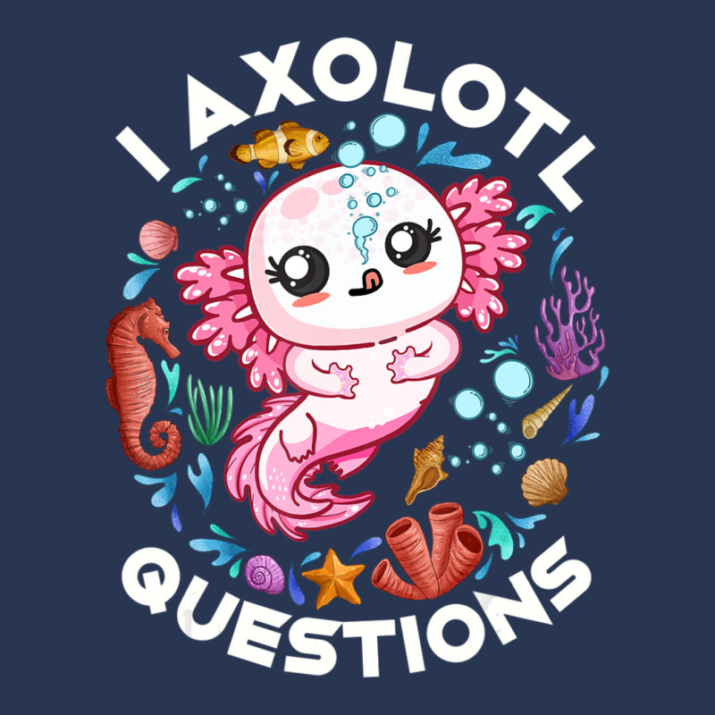 Limited Edition I Axolotl Questions Funny Saying Axolotl Lover Girls K Men Denim Jacket by behindcedar22 | Artistshot