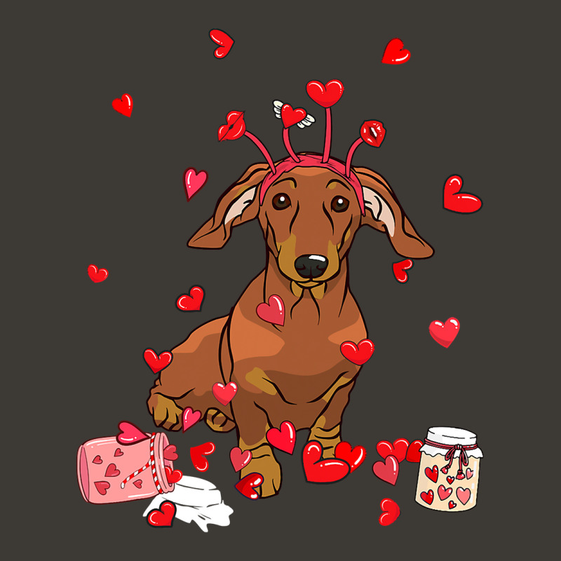 Dog Valentine Gift Cute Dachshund Valentine S Day (1) Bucket Hat by PeterArtist | Artistshot