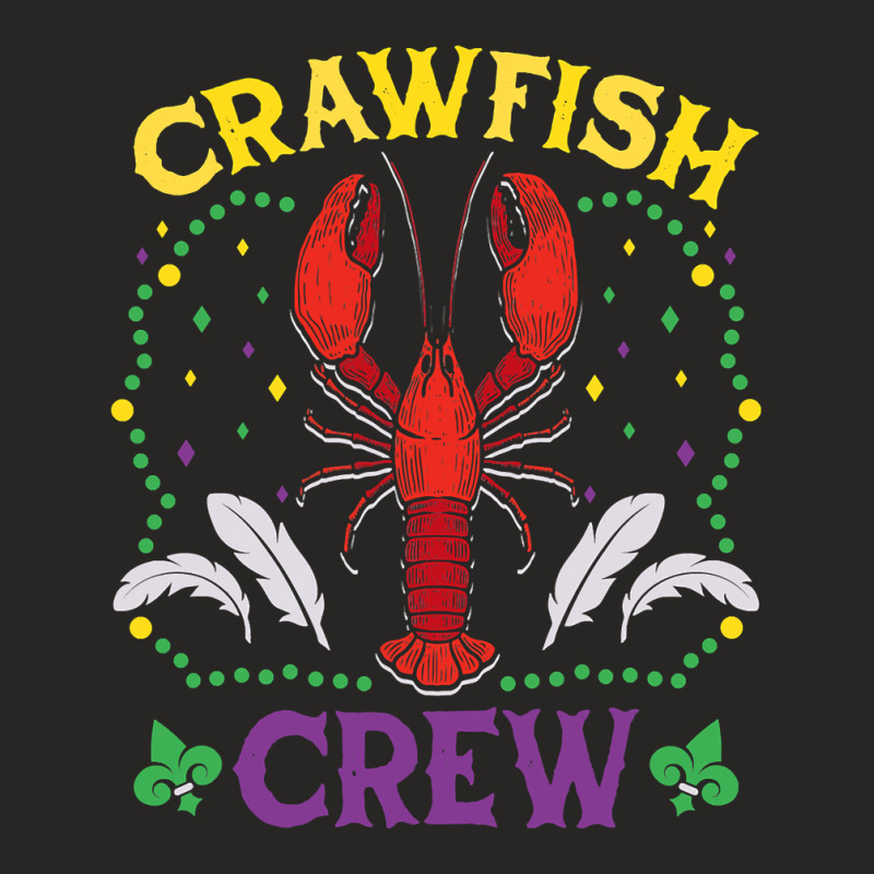 Crawfish Crew Seafood Festival Food Parade Mardi Gras Ladies Fitted T-Shirt by HANANELArtist | Artistshot