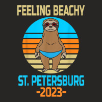 Funny St. Petersburg Vacation 2023   Fun Sloth T Shirt Ladies Fitted T-shirt | Artistshot