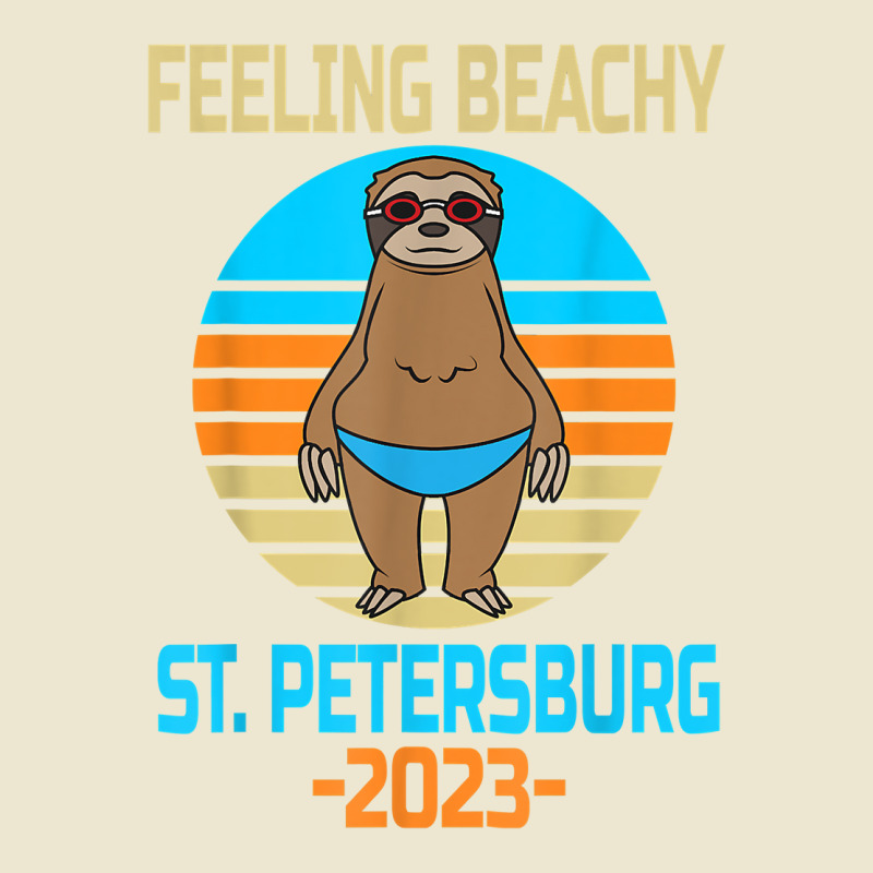 Funny St. Petersburg Vacation 2023   Fun Sloth T Shirt Cropped Hoodie by marge3nstbo | Artistshot