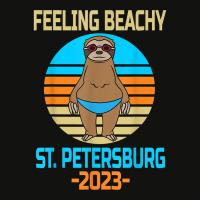 Funny St. Petersburg Vacation 2023   Fun Sloth T Shirt Scorecard Crop Tee | Artistshot