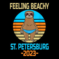 Funny St. Petersburg Vacation 2023   Fun Sloth T Shirt Cropped Sweater | Artistshot