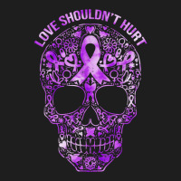 Sugar Skull Calavera Domestic Violence Awareness T Shirt Classic T-shirt | Artistshot