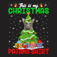 Funny Oriental Cat Lover This Is My Christmas Pajama Xmas T Shirt T-shirt | Artistshot