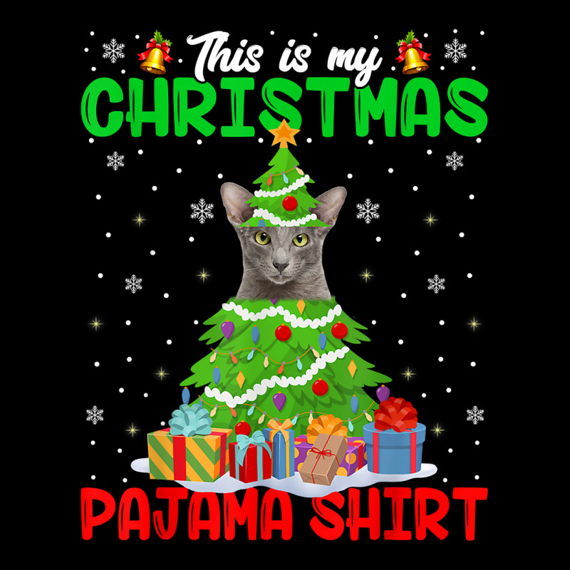 Funny Oriental Cat Lover This Is My Christmas Pajama Xmas T Shirt Pocket T-shirt | Artistshot