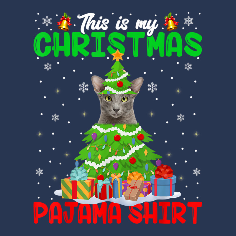 Funny Oriental Cat Lover This Is My Christmas Pajama Xmas T Shirt Men Denim Jacket | Artistshot