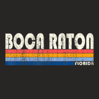 Vintage 70s 80s Style Boca Raton Fl Ladies Fitted T-shirt | Artistshot