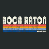 Vintage 70s 80s Style Boca Raton Fl Women's Triblend Scoop T-shirt | Artistshot