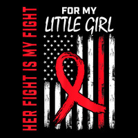 Go Red Her Fight Daughter Little Girl Heart Disease Usa Flag T Shirt Adjustable Cap | Artistshot