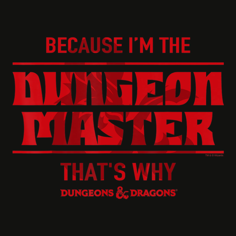 Hot Trend Dungeons & Dragons Because I'm The Dungeon Master Scorecard Crop Tee | Artistshot