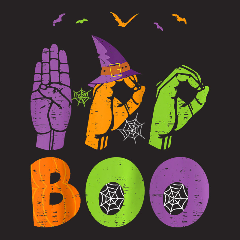 Boo Hands American Sign Language Pride Asl Halloween Vintage Cap by Siem90 | Artistshot