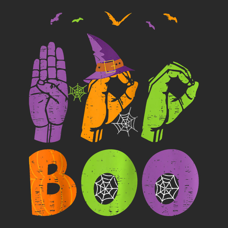 Boo Hands American Sign Language Pride Asl Halloween Printed hat by Siem90 | Artistshot