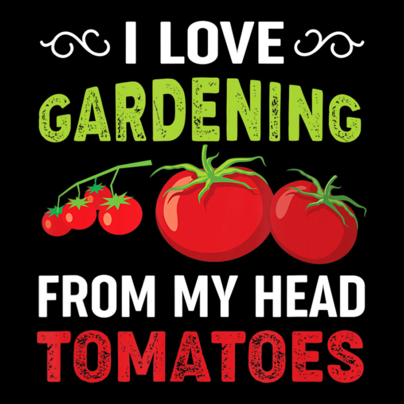 Limited Edition I Love Gardening From My Head Tomatoes Funny Gardener Youth Hoodie by behindcedar22 | Artistshot